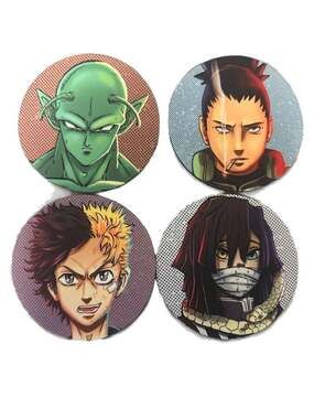4 pack of drink coasters- - Top Anime Merchandises and Styles